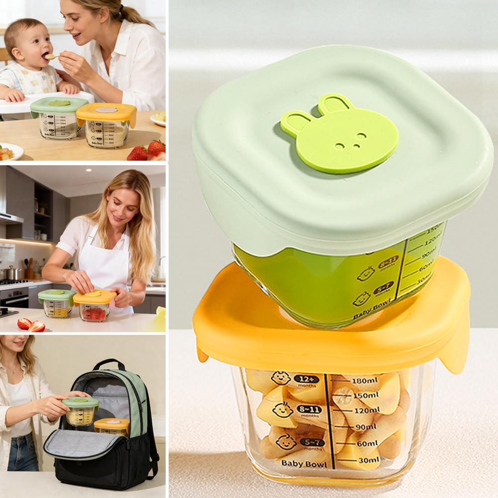 Meal Prep Egg - 2PCS Glass Steaming Bowl Baby Food