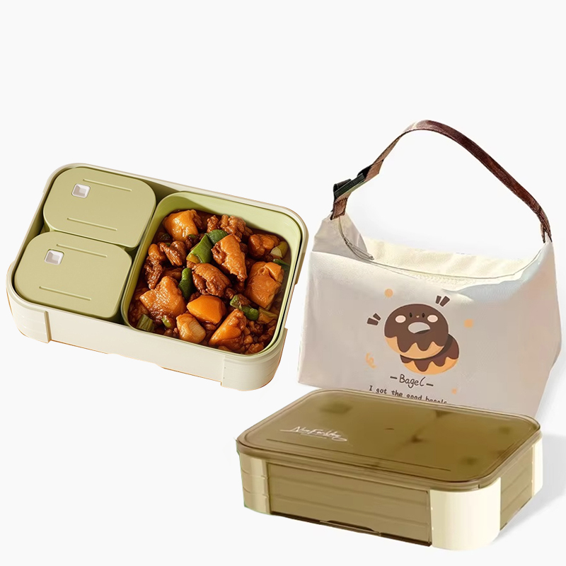 Meal Prep Lunch - Multi-Compartment Bento Lunch Box Set Leak-Proof
