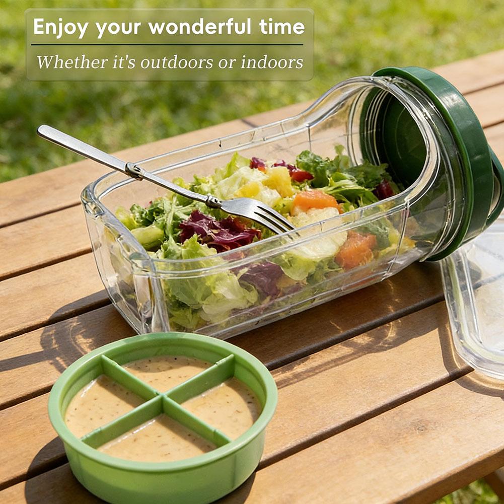 Portable Salad Container Jar w – обзор и цена Meal Prep Lunch
