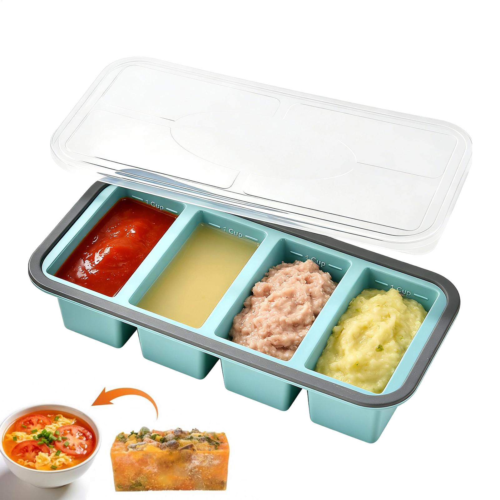 Silicone Freezer Tray Mold wit – обзор и цена Meal Prep Menu
