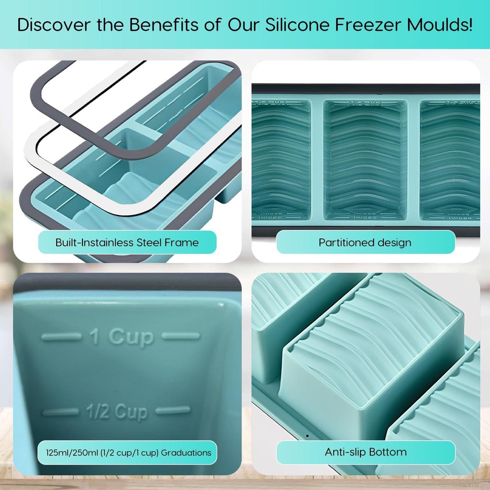 Silicone Freezer Molds Easy Re – обзор и цена Meal Prep Menu
