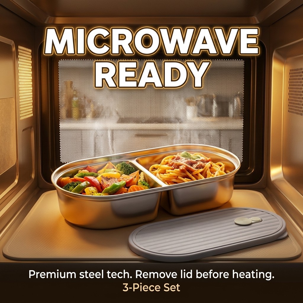 Microwavable 304 Stainless Ste – обзор и цена Meal Prep Lunch