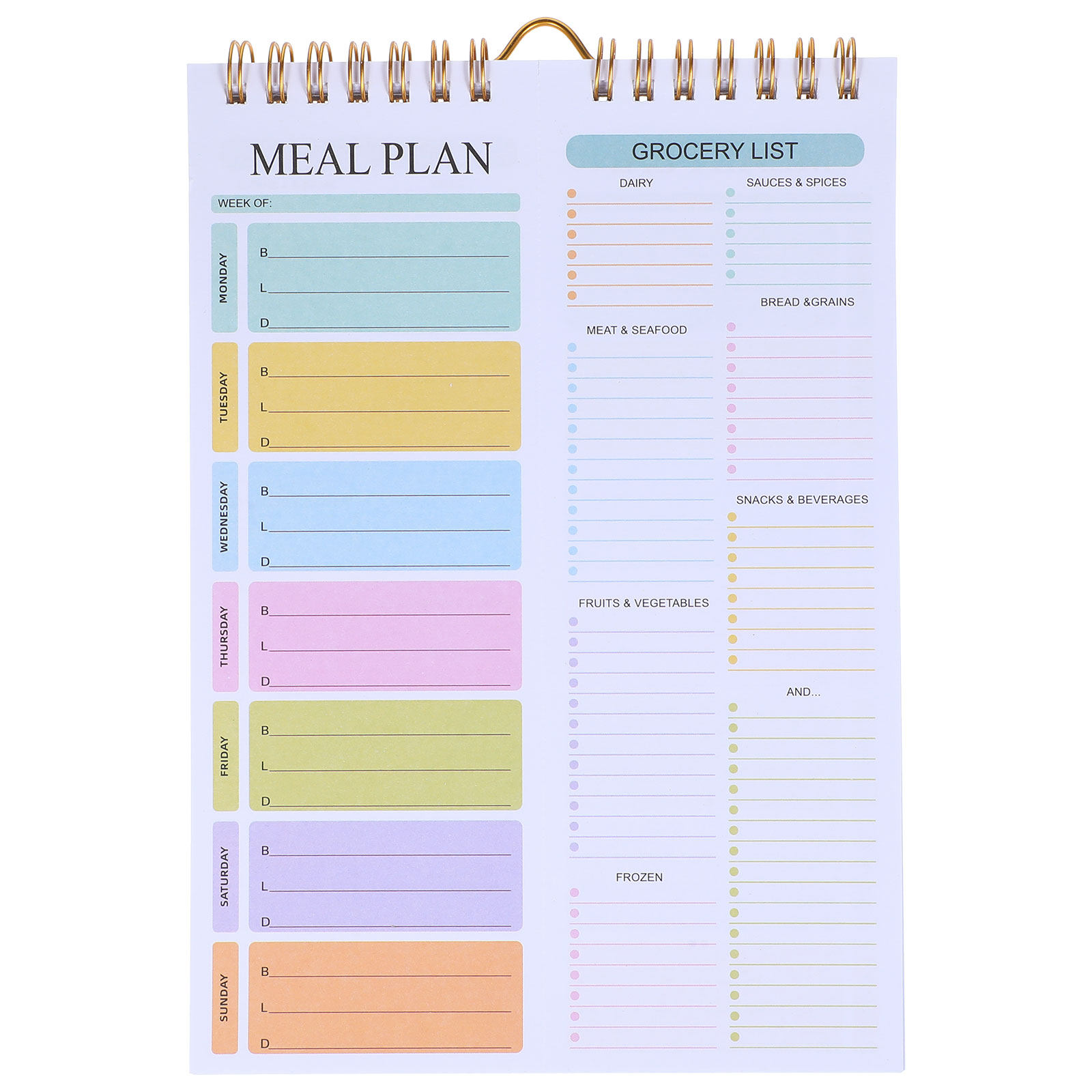 Meal Planner Notebook Weekly A – обзор и цена Meal Prep Menu
