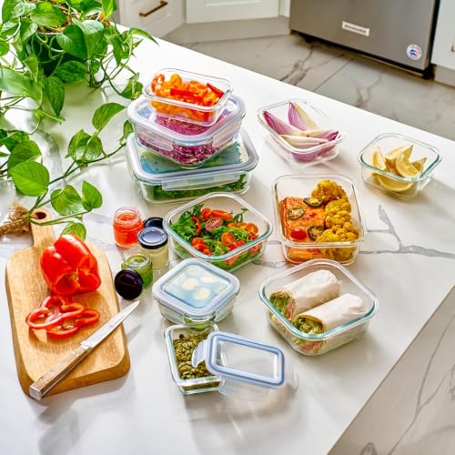 40pc Set Glass Food Storage Co – обзор и цена Meal Prep Lunch