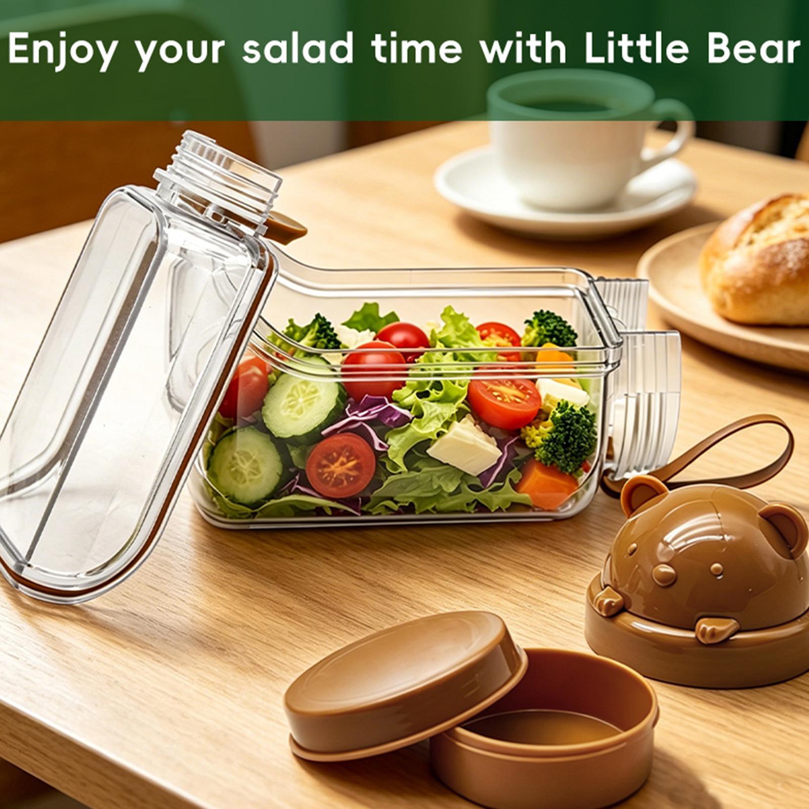 Salad Jar Clear Food Canisters – обзор и цена Meal Prep Restaurant
