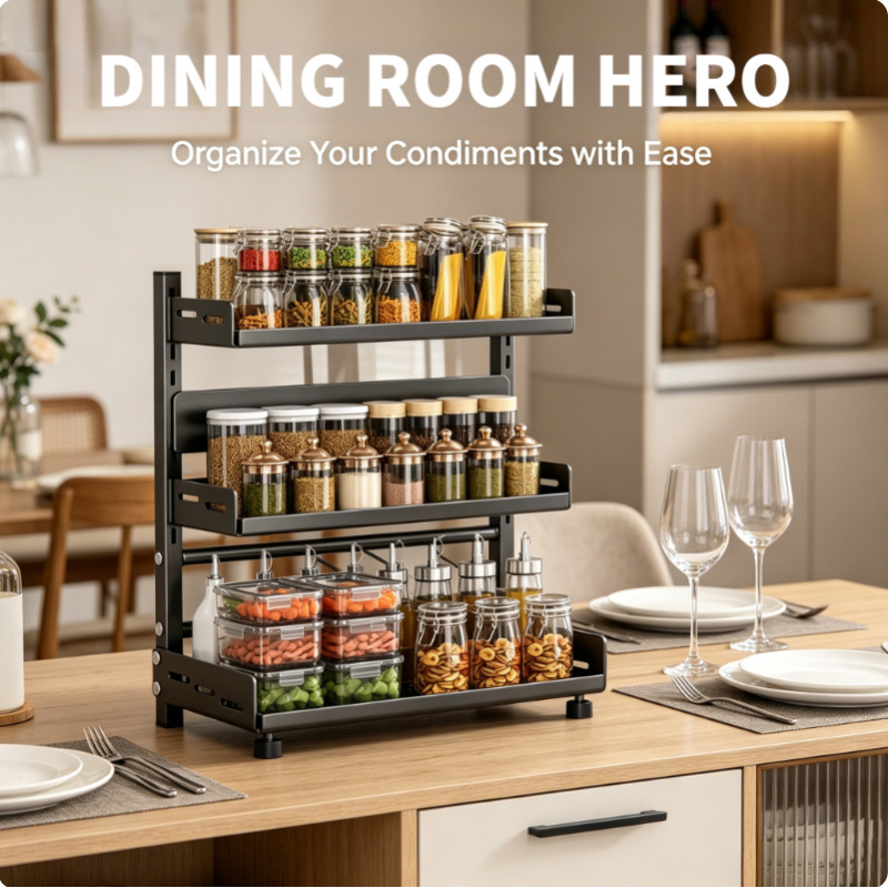 Adjustable Metal 3 Tier Spice  – обзор и цена Spice Jar Labels