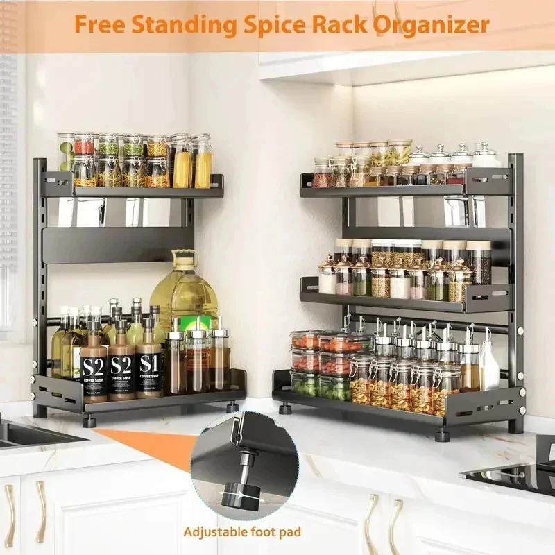Adjustable Metal 3 Tier Spice  – обзор и цена Spice Jar Labels