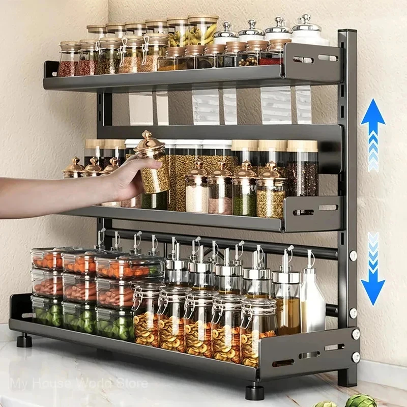 Adjustable Metal 3 Tier Spice  – обзор и цена Spice Jar Labels