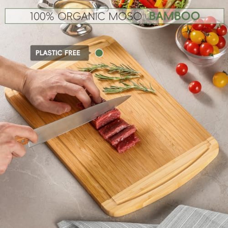 Large Wooden Cutting Board for – обзор и цена Meal Prep Kitchen