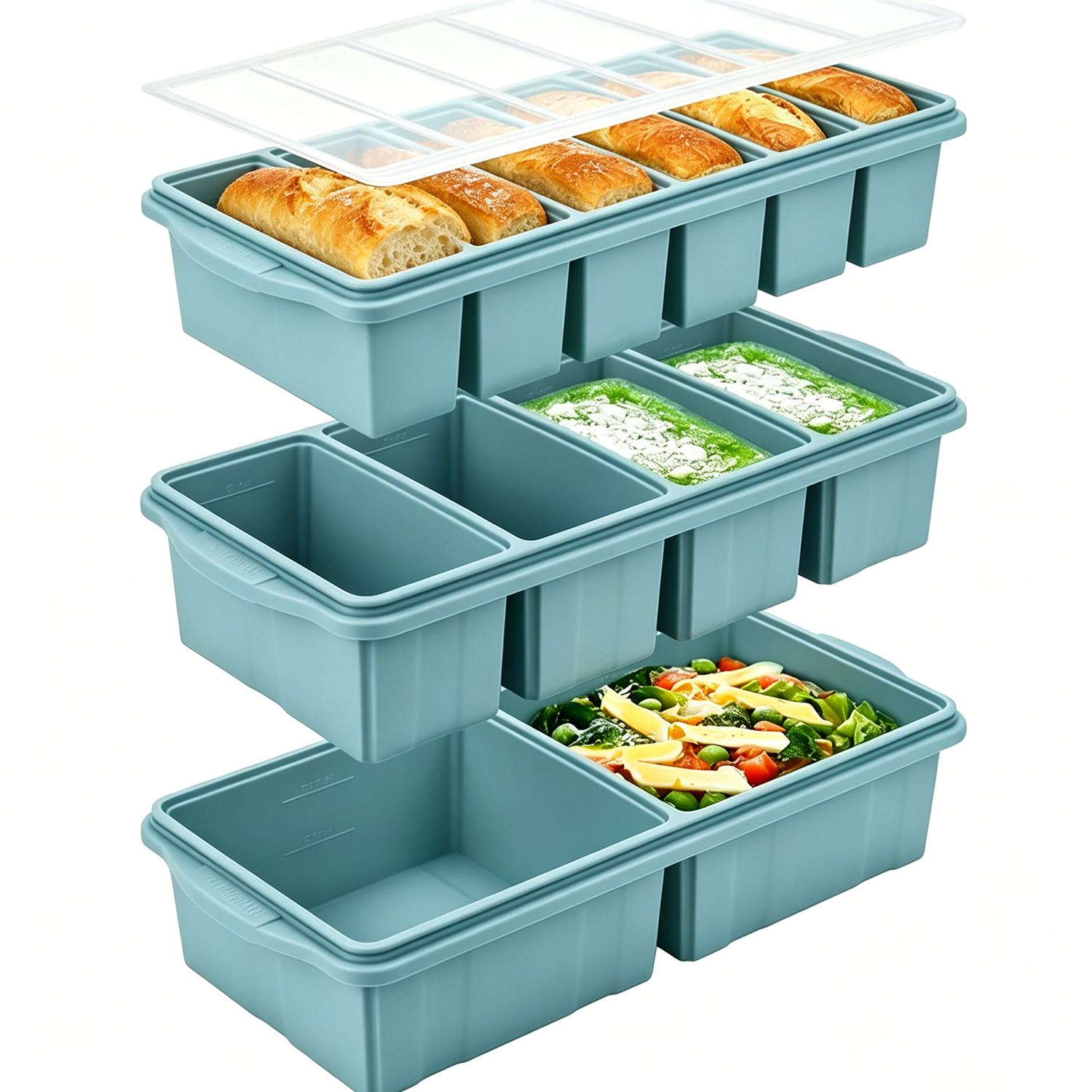 Silicone Freezer Tray with Lid – обзор и цена Meal Prep Menu
