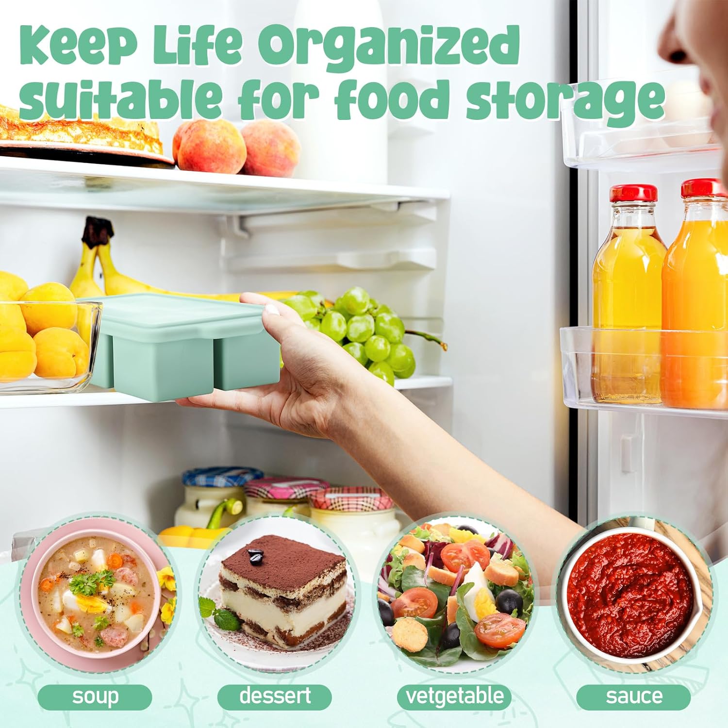 Silicone Freezer Tray with Lid – обзор и цена Meal Prep Menu