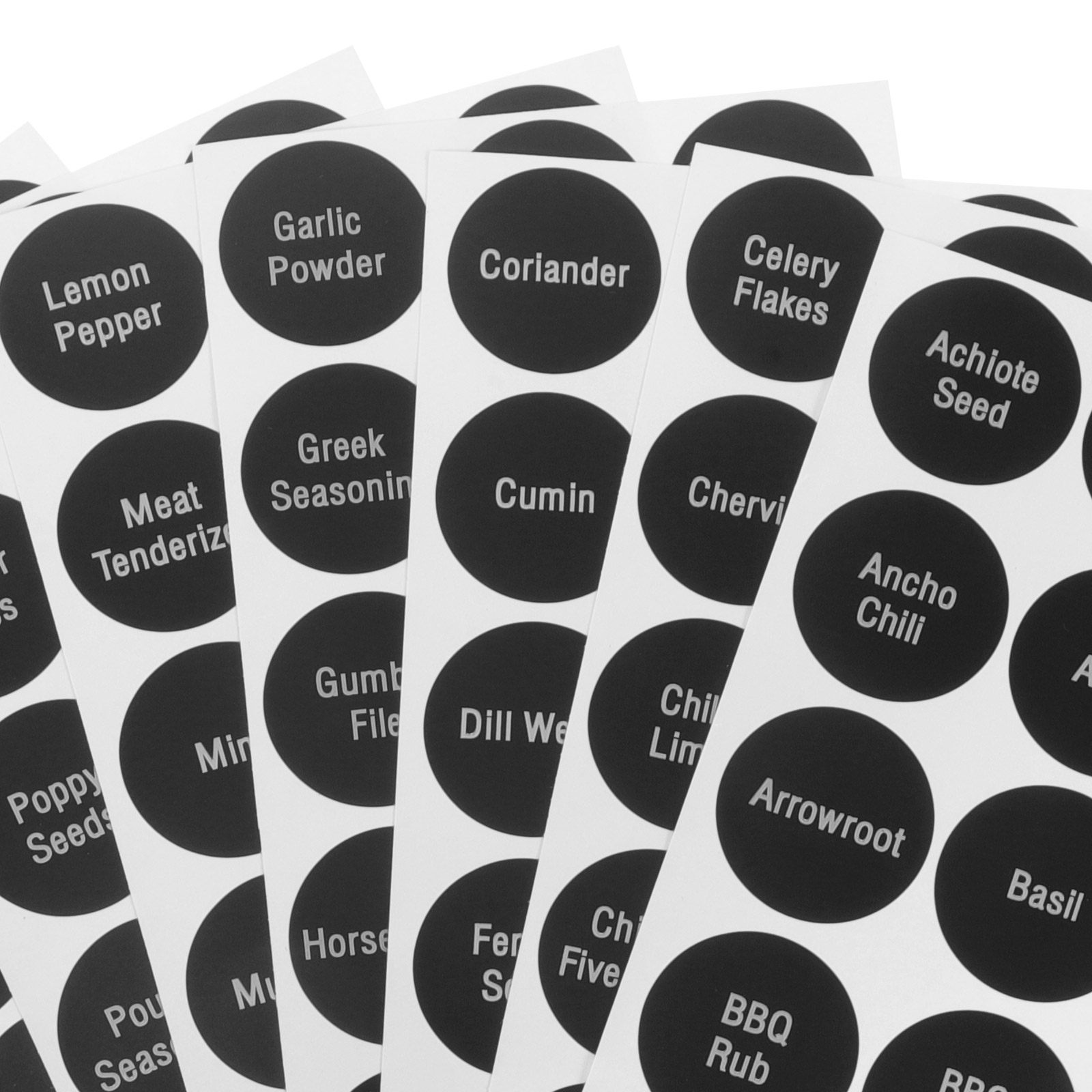 8 Sheets Round Preprinted Spic – обзор и цена Spice Jar Labels