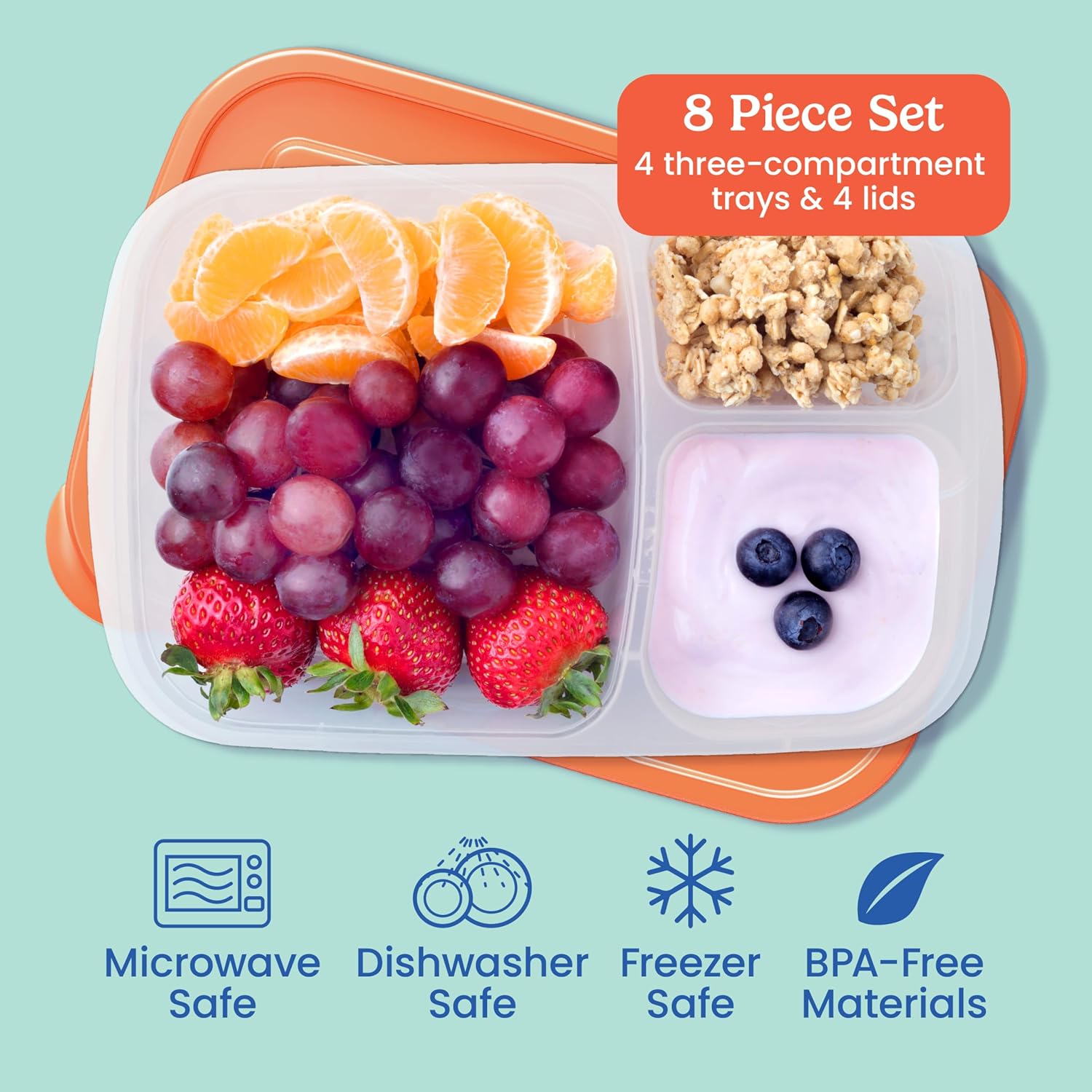 Original Stackable Lunch Boxes – обзор и цена Meal Prep Lunch