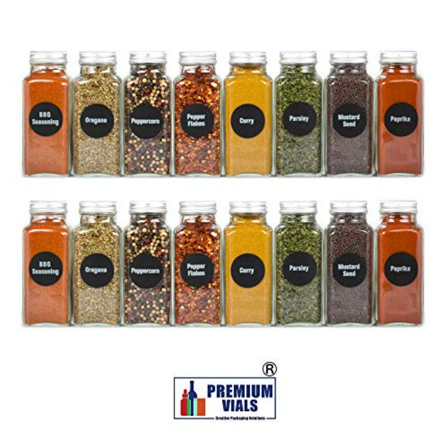 8 Extra Large, 8oz, BEST VALUE – обзор и цена Spice Jar Labels