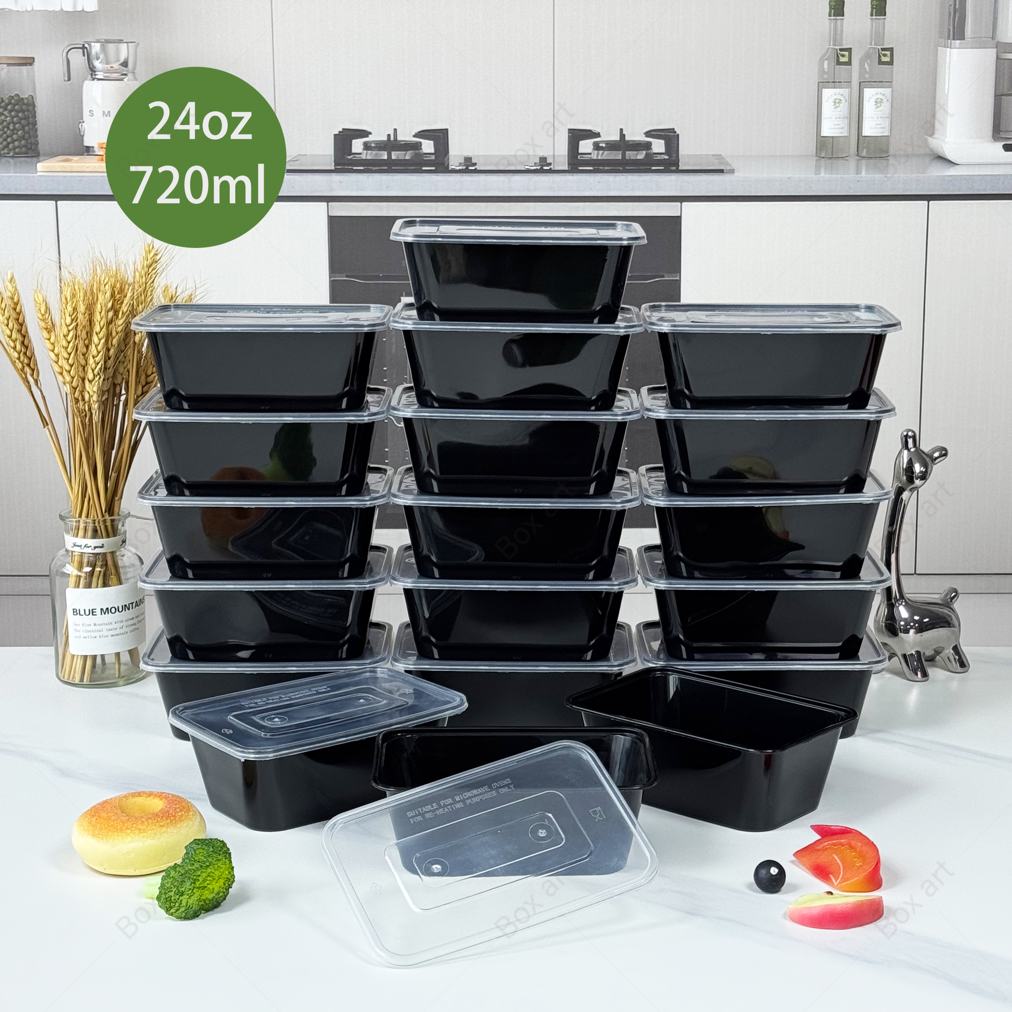 15/50Pcs, 720ml Rectangular Me – обзор и цена Meal Prep Menu