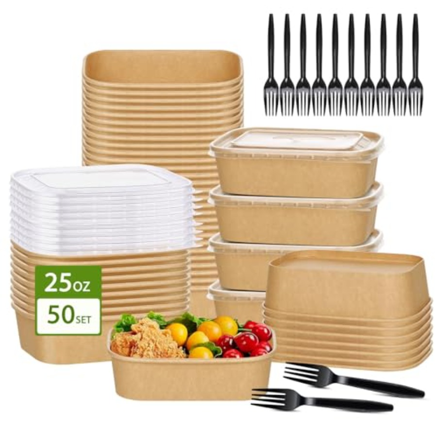 Pack Paper Bowls, Disposable F – обзор и цена Meal Prep Diet