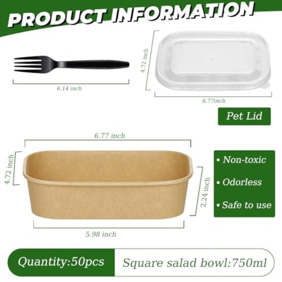 Pack Paper Bowls, Disposable F – обзор и цена Meal Prep Diet
