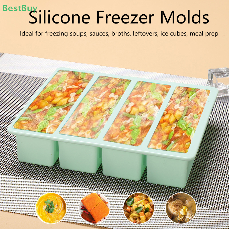 Silicone Freezer Molds With Li – обзор и цена Meal Prep Menu