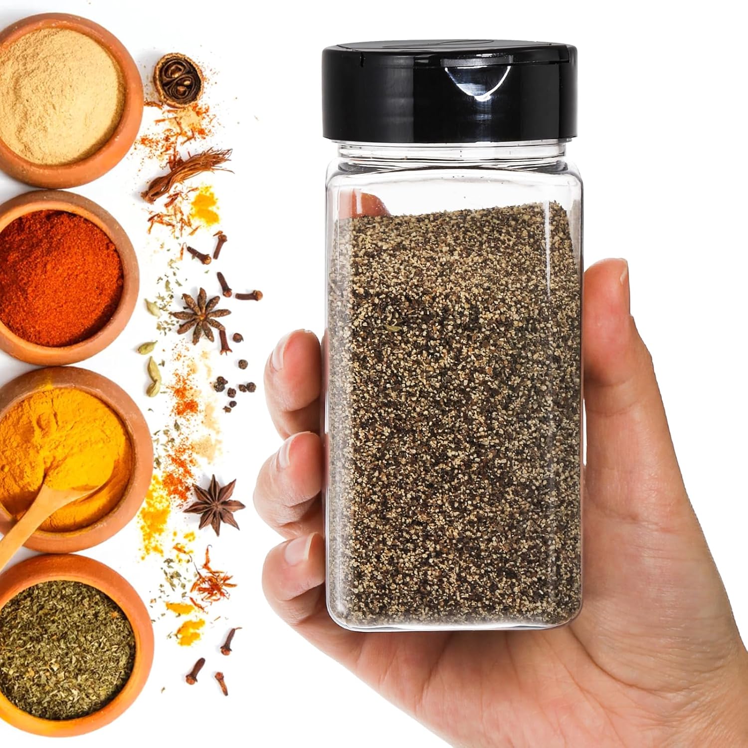 Square Large Plastic Spice Jar – обзор и цена Spice Jar Labels