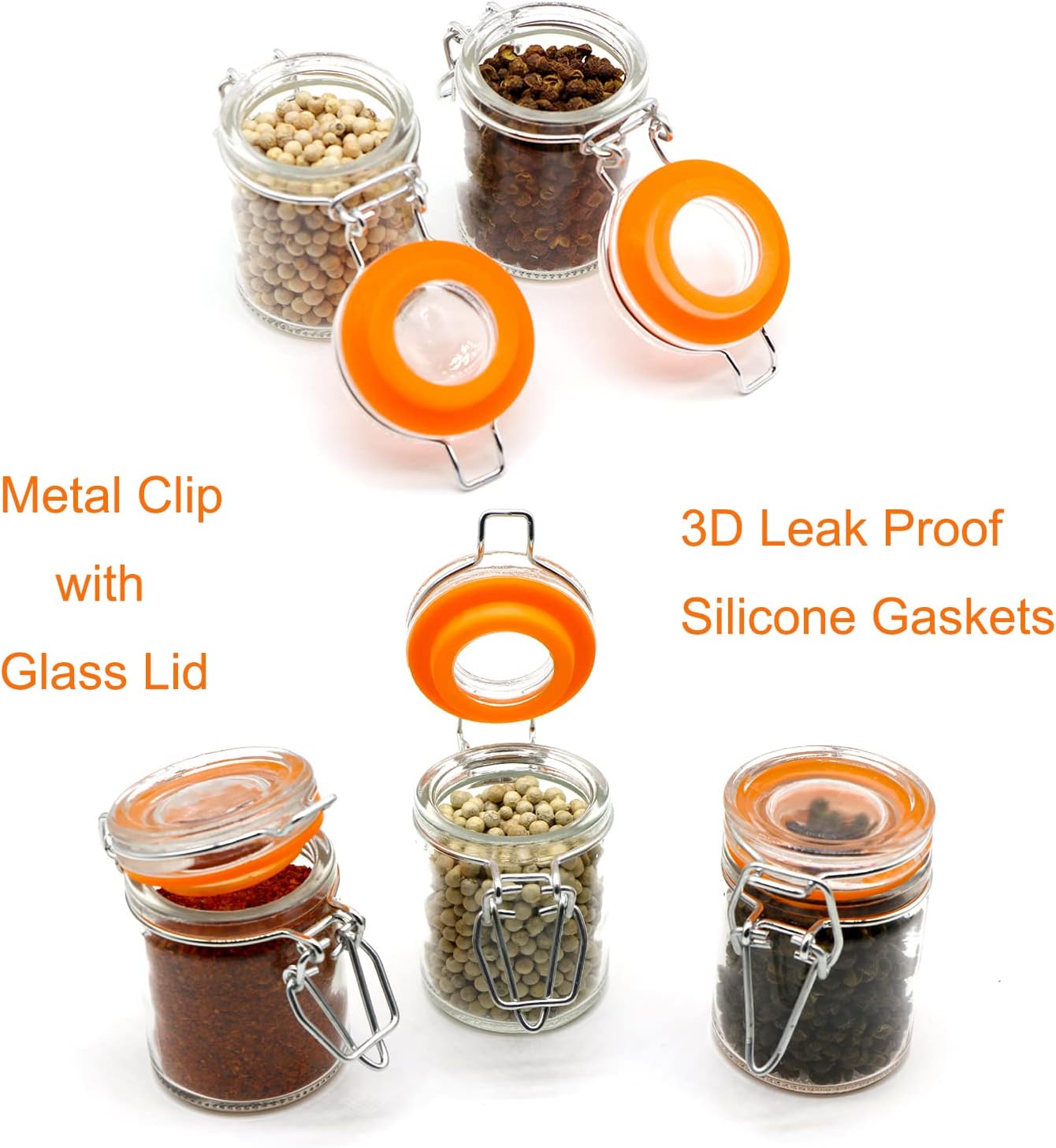 1.7 oz Mini Glass Spice Jars w – обзор и цена Spice Jar Labels